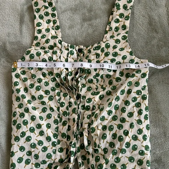 Anthropologie Postmark Ping Pong Olea Paddle Tank Top - Picture 3 of 5